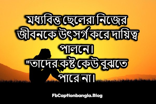 মধ্যবিত্ত ছেলেদের কষ্টের স্ট্যাটাস